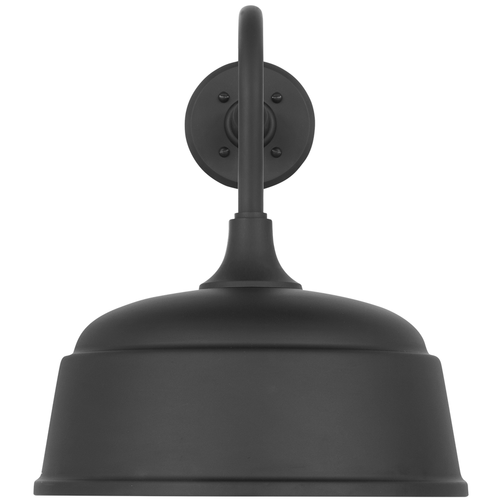 Academy 20" Rex Barn Light | Matte Black | 12.5 | 12.5" Matte Black Rockhouse Shade