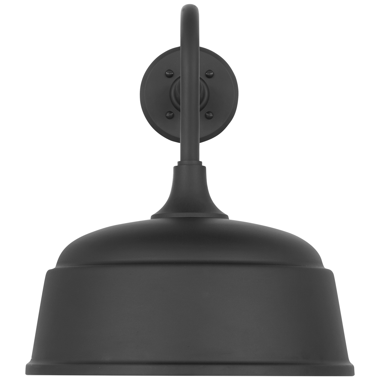 Academy 20" Rex Barn Light | Matte Black | 12.5 | 12.5" Matte Black Rockhouse Shade