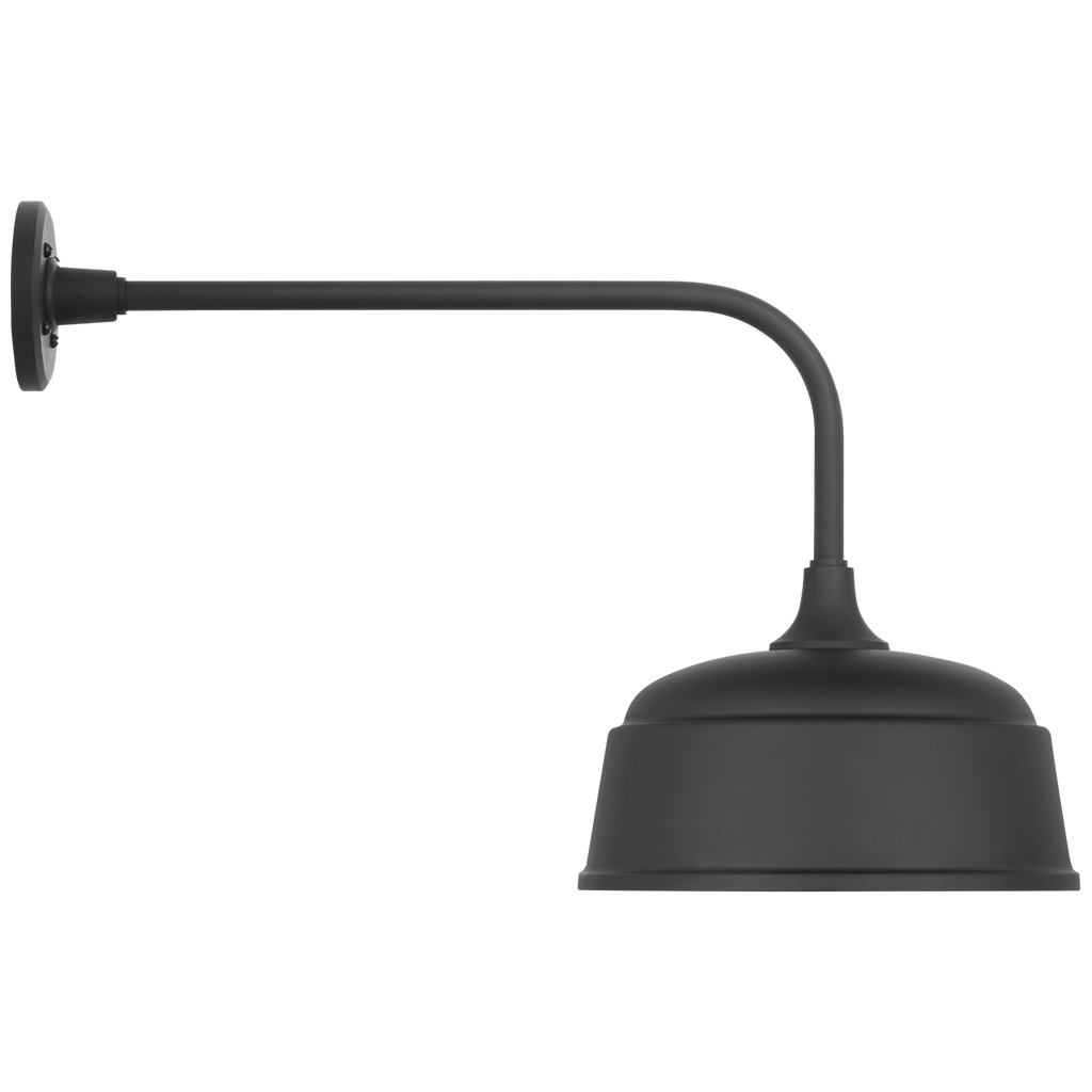 Academy 20" Rex Barn Light | Matte Black | 12.5 | 12.5" Matte Black Rockhouse Shade