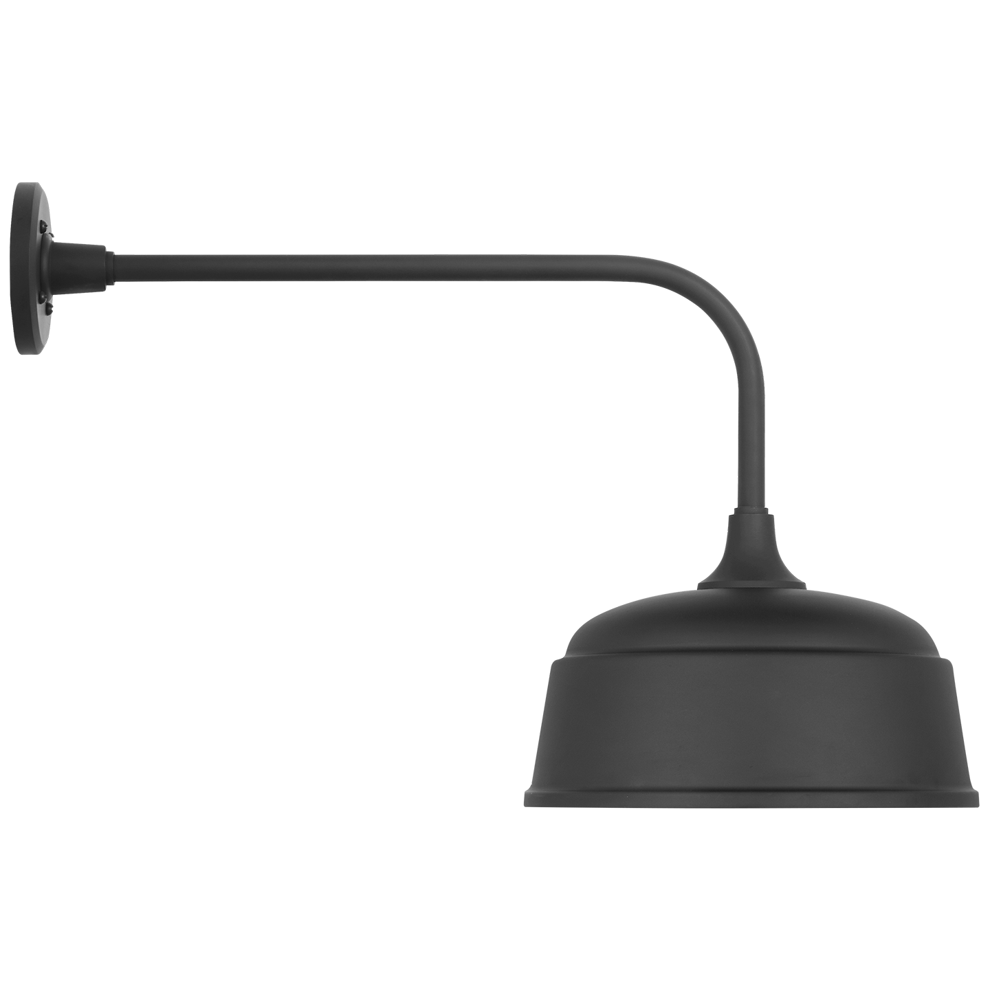 Academy 20" Rex Barn Light | Matte Black | 12.5 | 12.5" Matte Black Rockhouse Shade