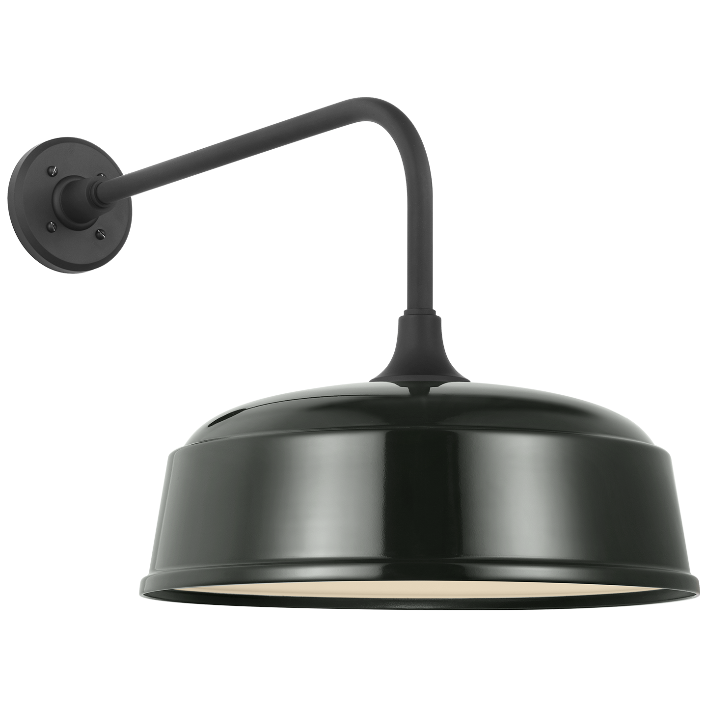 Academy 20" Rex Barn Light | Matte Black | 16 | 16" Green Rockhouse Shade