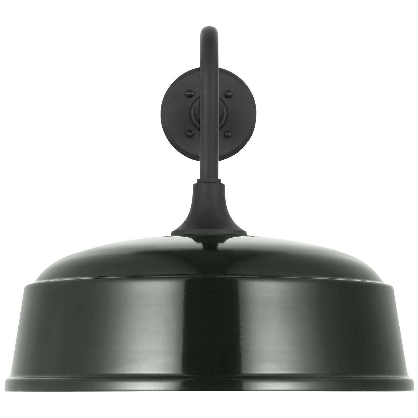 Academy 20" Rex Barn Light | Matte Black | 16 | 16" Green Rockhouse Shade
