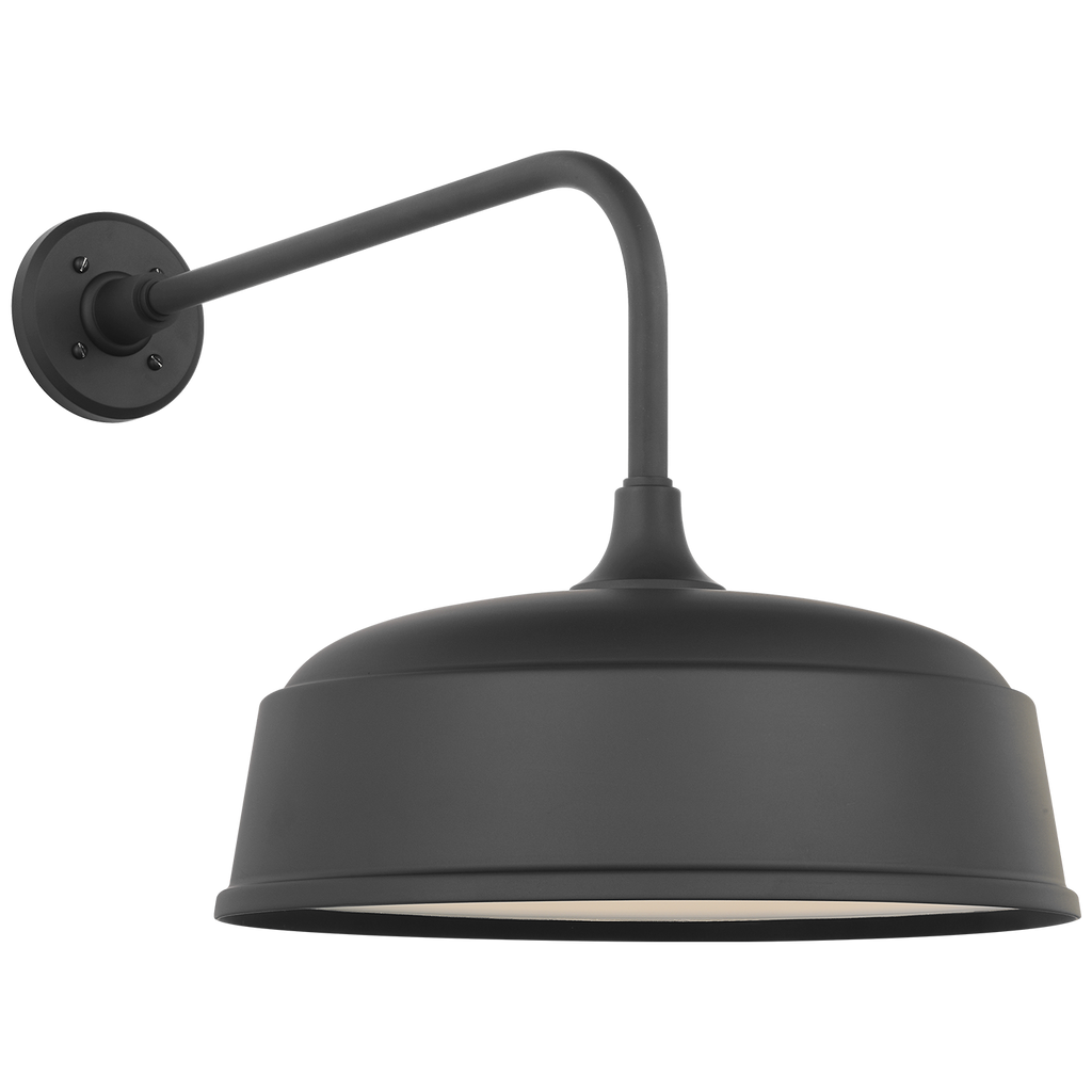 Academy 20" Rex Barn Light | Matte Black | 16 | 16" Matte Black Rockhouse Shade