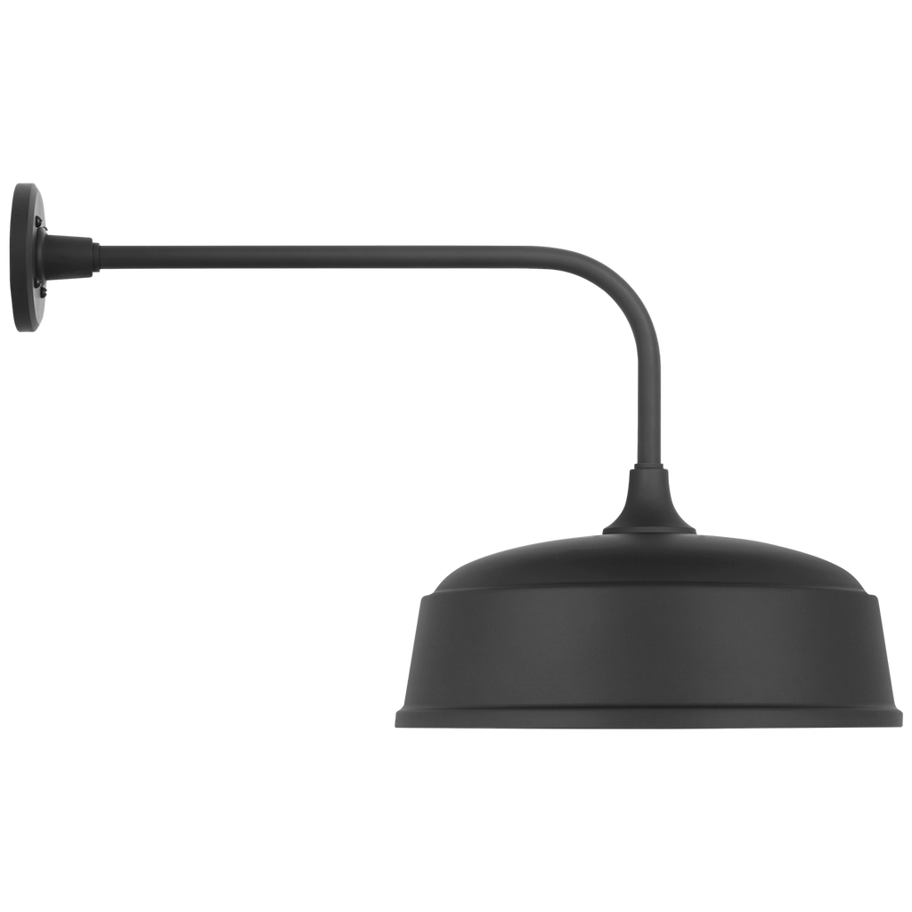 Academy 20" Rex Barn Light | Matte Black | 16 | 16" Matte Black Rockhouse Shade
