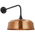 Academy 20" Rex Barn Light | Matte Black | 16 | 16" Soft Copper Rockhouse Shade