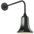 Academy 20" Rex Barn Light | Matte Black | 7.5 | 7.5" Green Savannah Shade