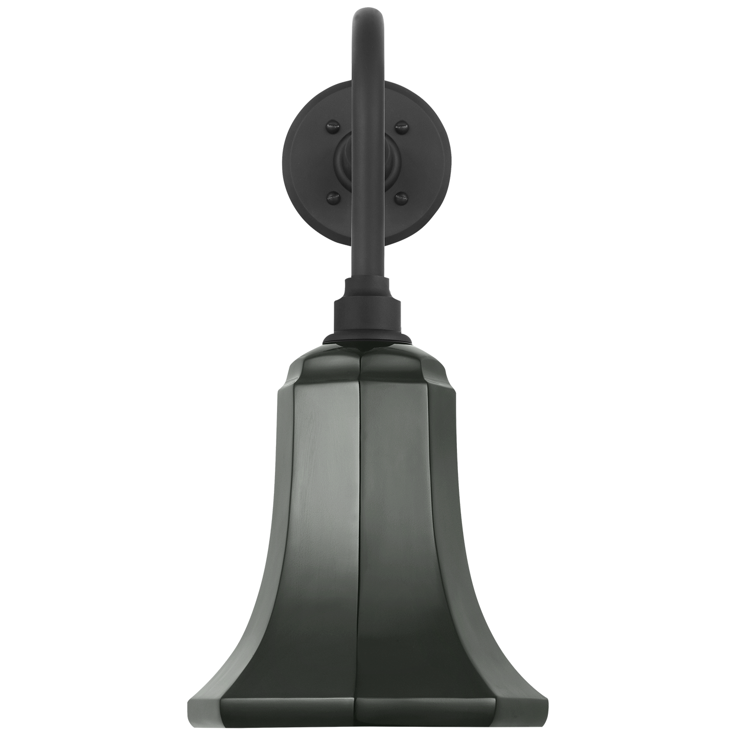 Academy 20" Rex Barn Light | Matte Black | 7.5 | 7.5" Green Savannah Shade