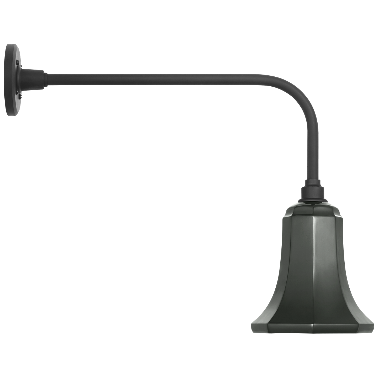 Academy 20" Rex Barn Light | Matte Black | 7.5 | 7.5" Green Savannah Shade