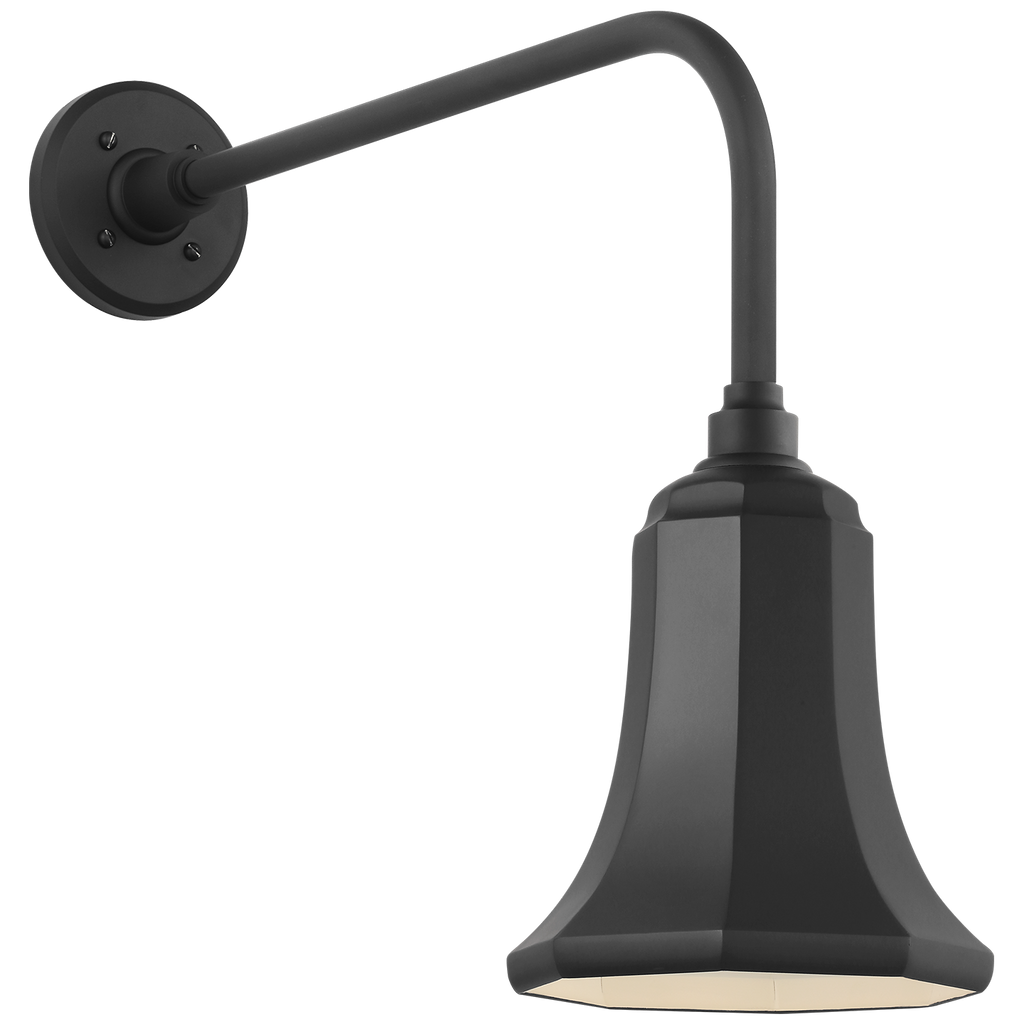 Academy 20" Rex Barn Light | Matte Black | 7.5 | 7.5" Matte Black Savannah Shade