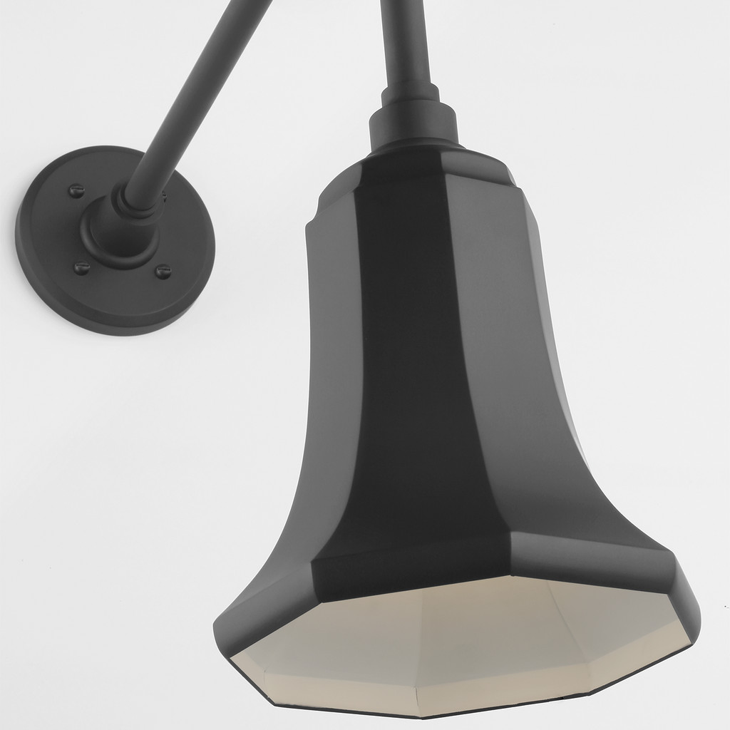 Academy 20" Rex Barn Light | Matte Black | 7.5 | 7.5" Matte Black Savannah Shade