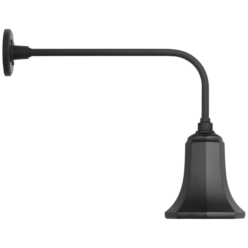 Academy 20" Rex Barn Light | Matte Black | 7.5 | 7.5" Matte Black Savannah Shade