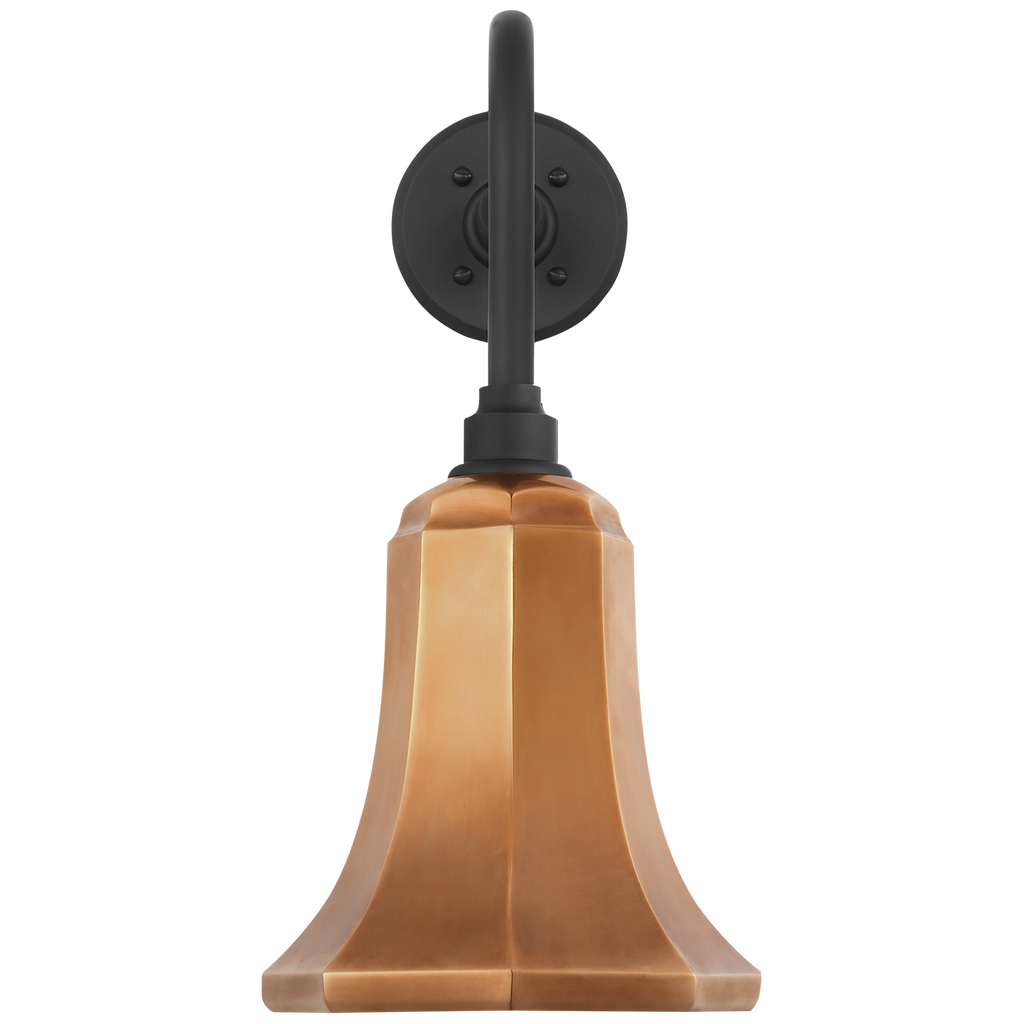 Academy 20" Rex Barn Light | Matte Black | 7.5 | 7.5" Soft Copper Savannah Shade