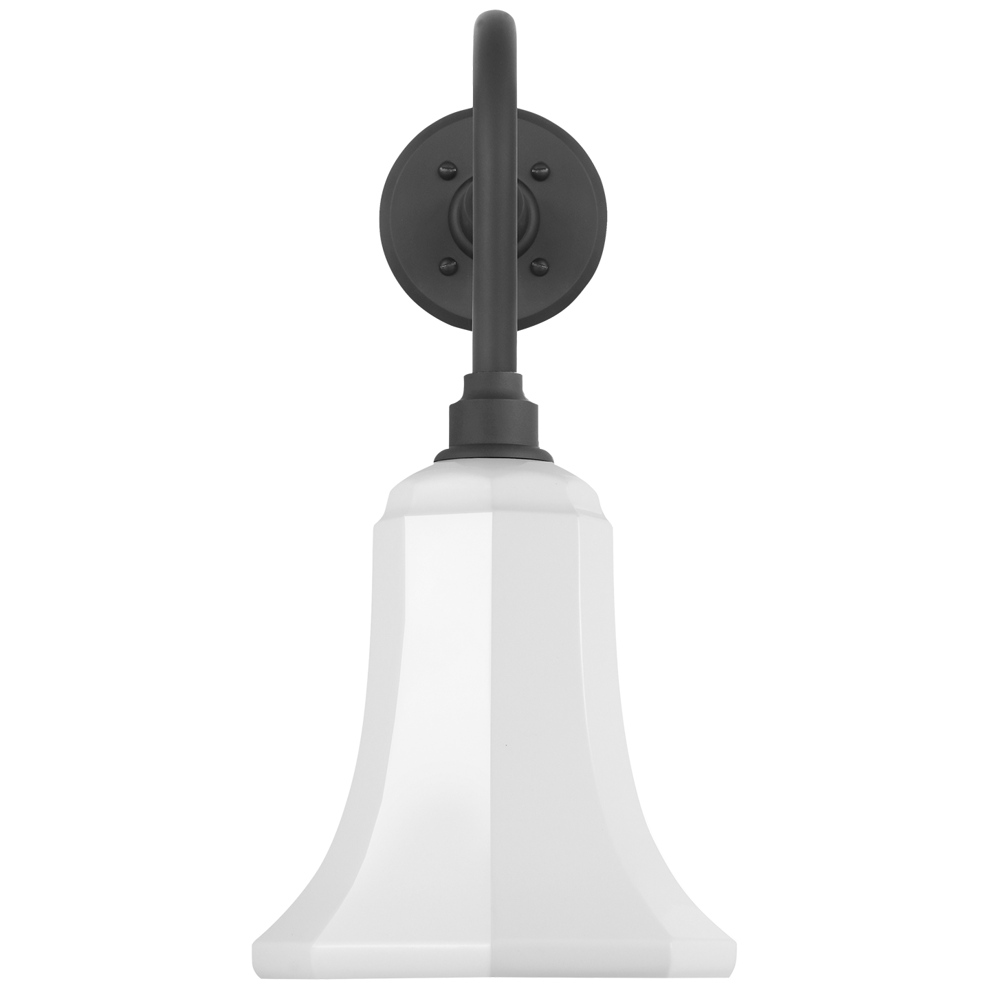 Academy 20" Rex Barn Light | Matte Black | 7.5 | 7.5" White Savannah Shade