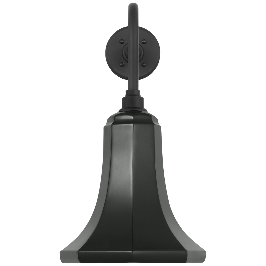 Academy 20" Rex Barn Light | Matte Black | 9.25 | 9.25" Green Savannah Shade
