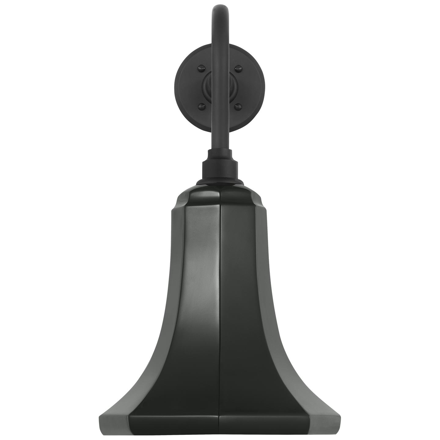 Academy 20" Rex Barn Light | Matte Black | 9.25 | 9.25" Green Savannah Shade