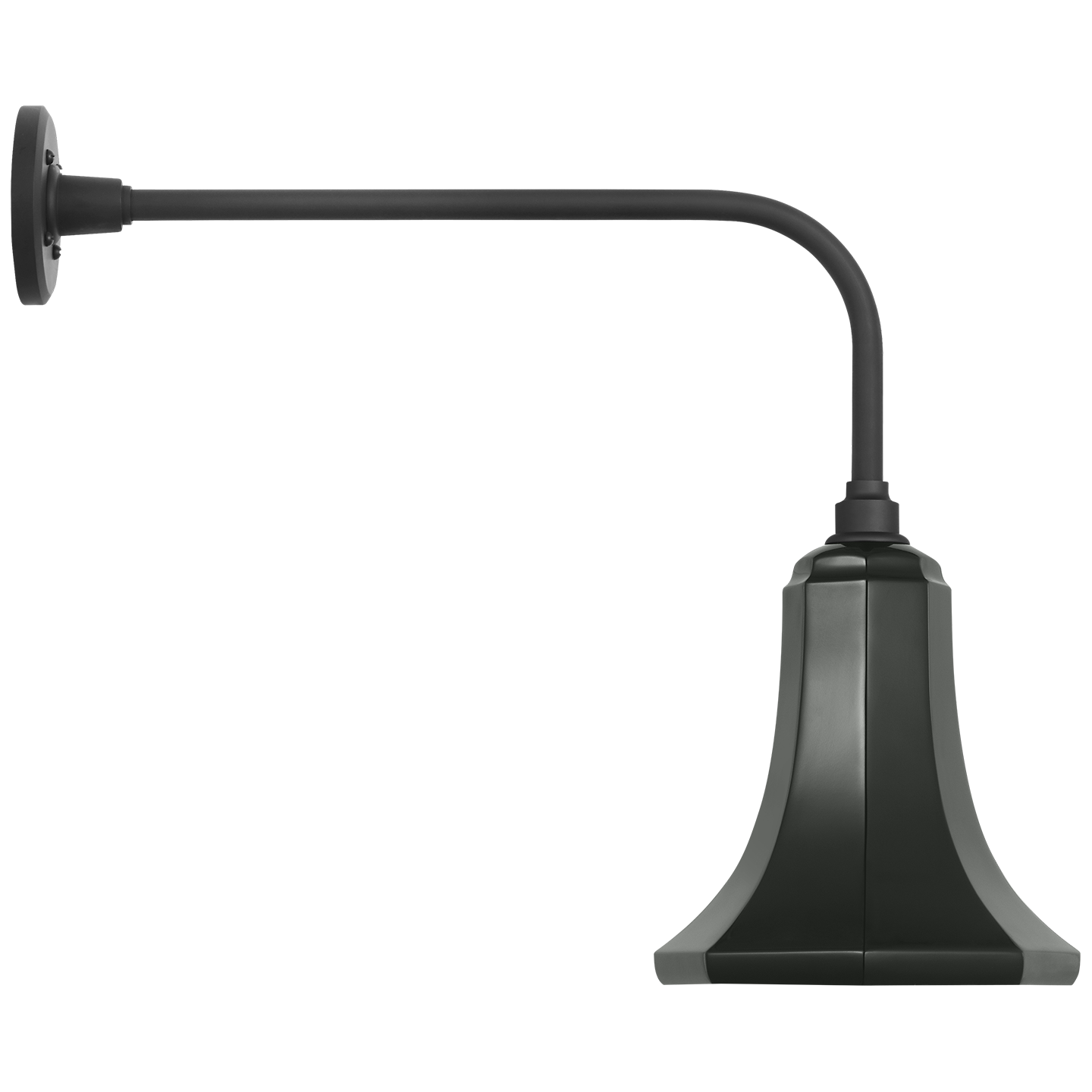 Academy 20" Rex Barn Light | Matte Black | 9.25 | 9.25" Green Savannah Shade
