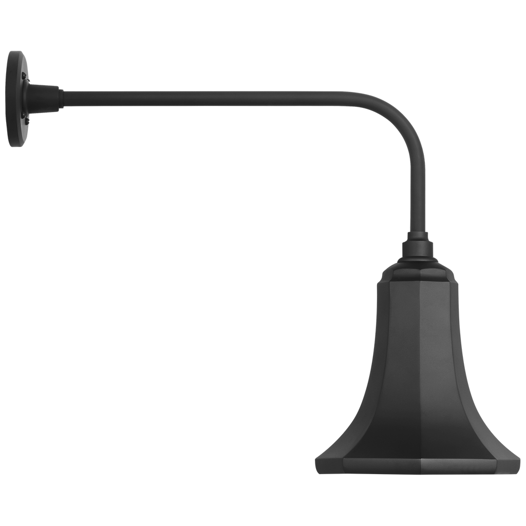 Academy 20" Rex Barn Light | Matte Black | 9.25 | 9.25" Matte Black Savannah Shade
