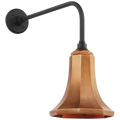 Academy 20" Rex Barn Light | Matte Black | 9.25 | 9.25" Soft Copper Savannah Shade