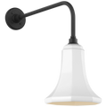 Academy 20" Rex Barn Light | Matte Black | 9.25 | 9.25" White Savannah Shade