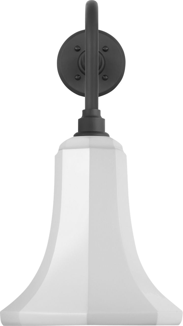 Academy 20" Rex Barn Light | Matte Black | 9.25 | 9.25" White Savannah Shade