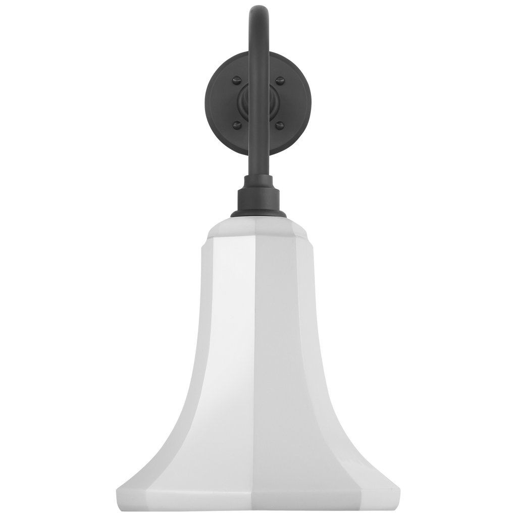 Academy 20" Rex Barn Light | Matte Black | 9.25 | 9.25" White Savannah Shade