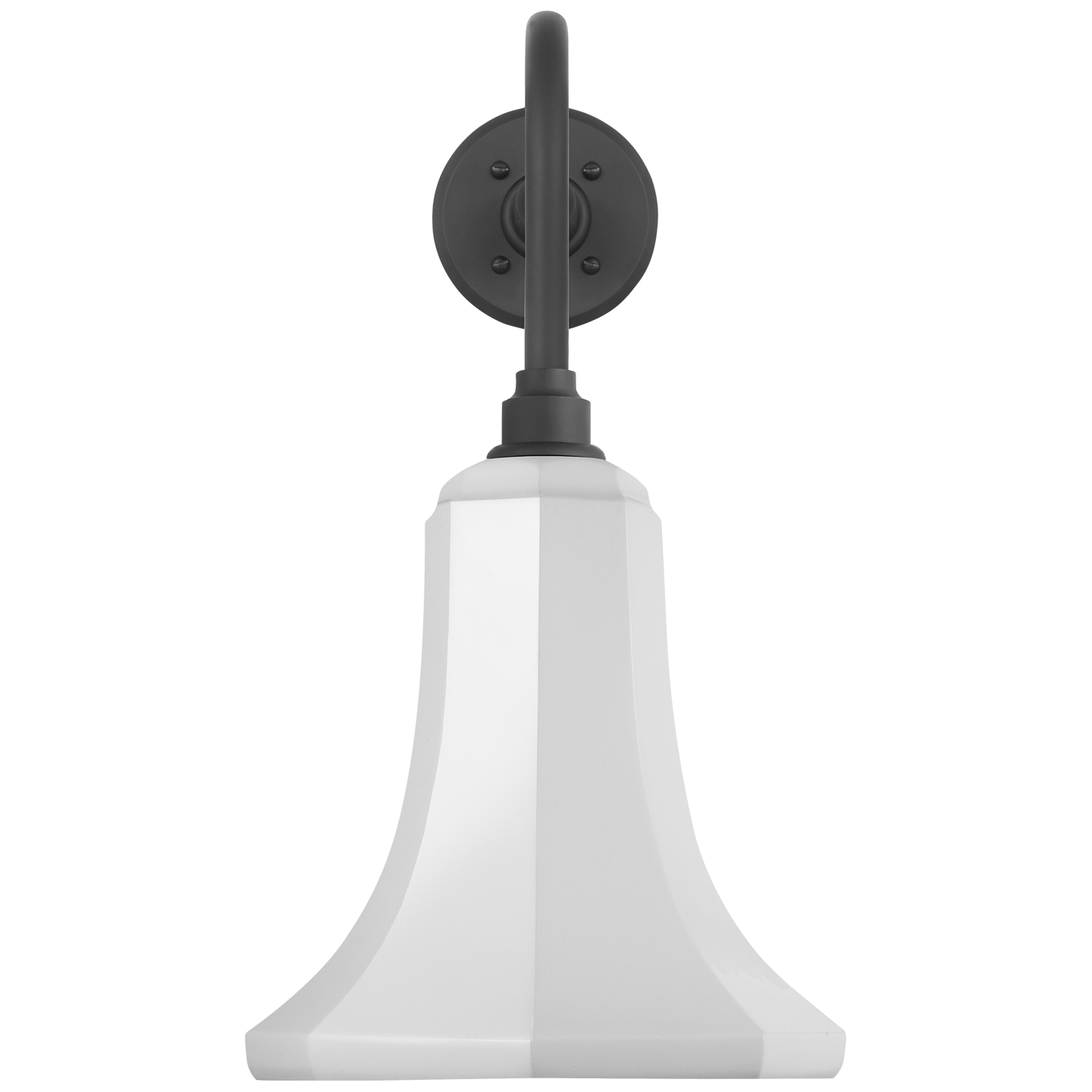 Academy 20" Rex Barn Light | Matte Black | 9.25 | 9.25" White Savannah Shade
