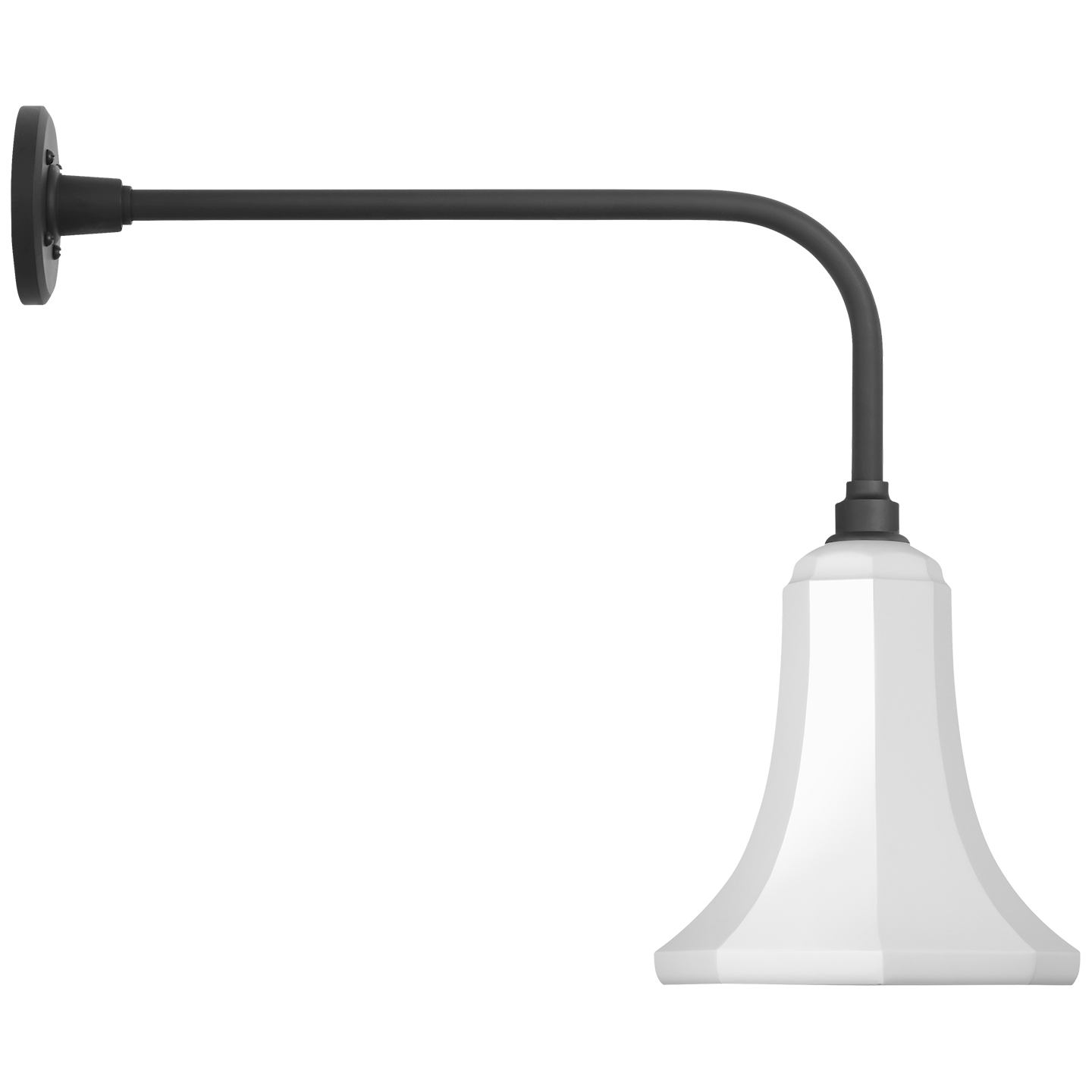 Academy 20" Rex Barn Light | Matte Black | 9.25 | 9.25" White Savannah Shade