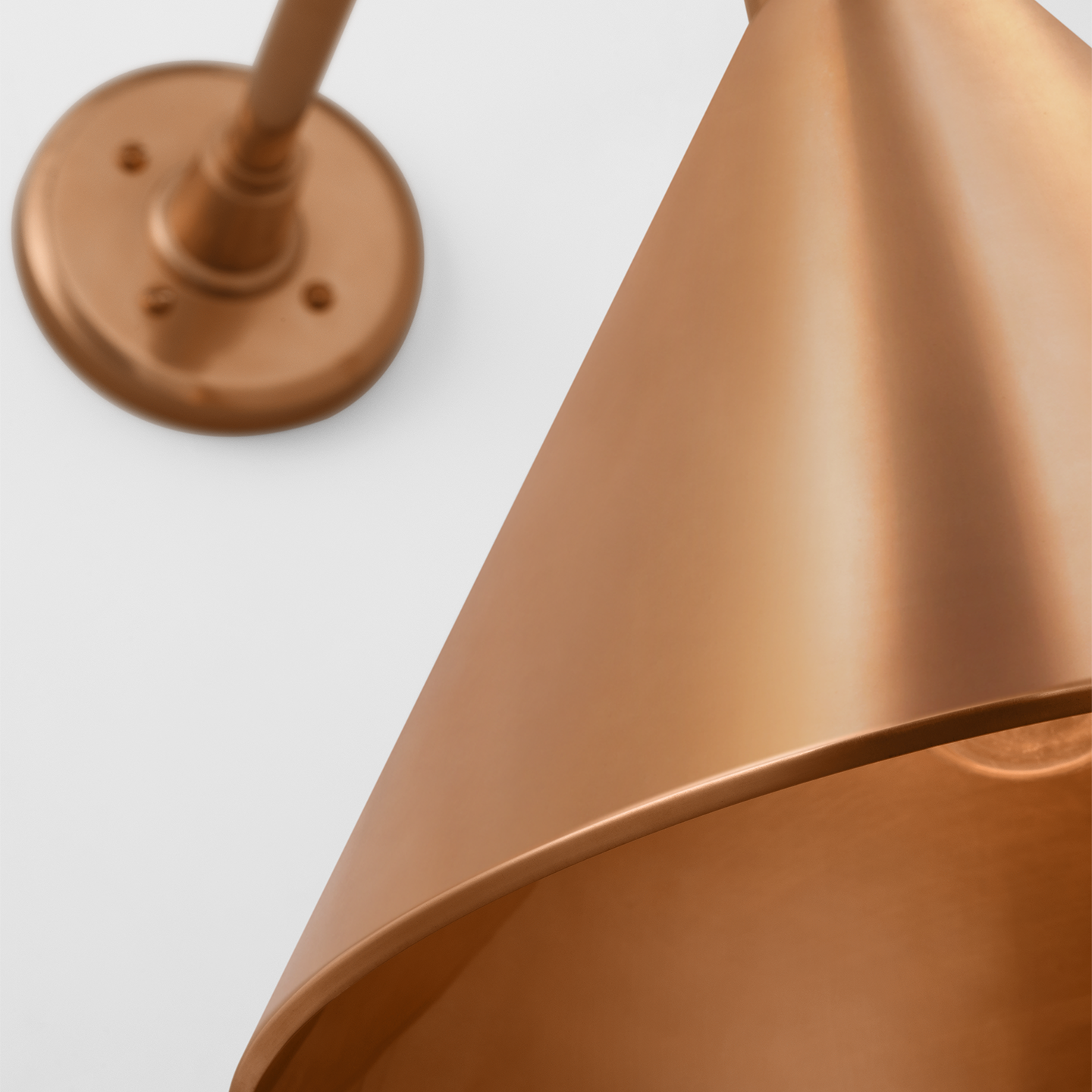 Academy 20" Rex Barn Light | Soft Copper | 12.5 | 12.5" Soft Copper Conical Savannah Shade