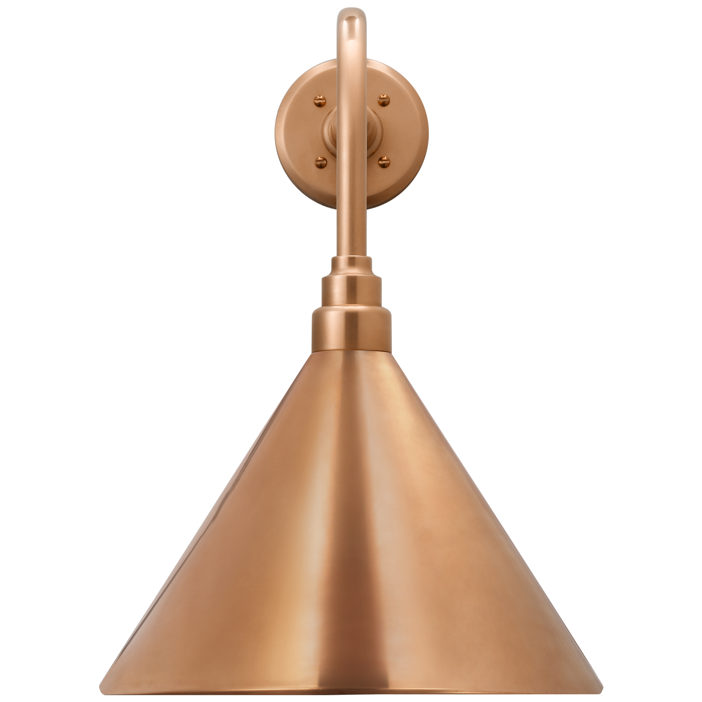 Academy 20" Rex Barn Light | Soft Copper | 12.5 | 12.5" Soft Copper Conical Savannah Shade