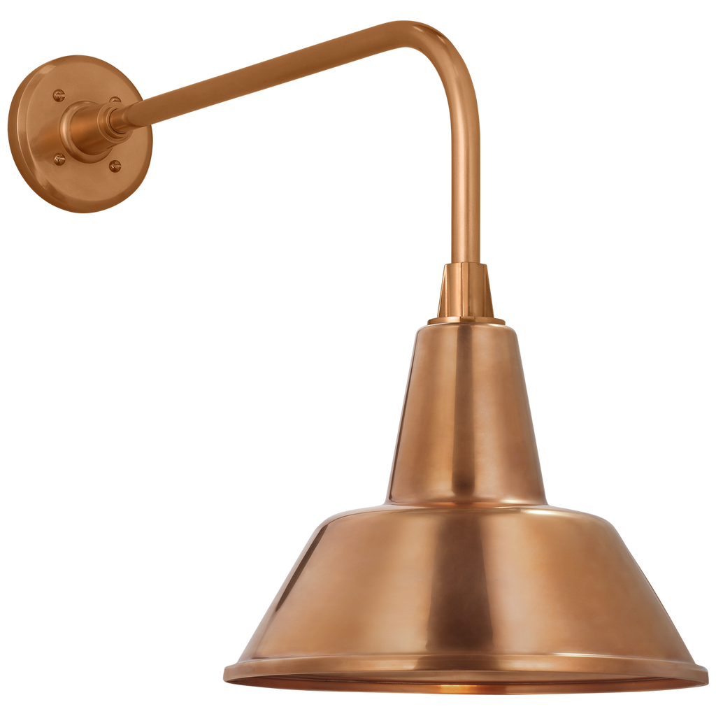 Academy 20" Rex Barn Light | Soft Copper | 12.5 | 12.5" Soft Copper Bowers Shade