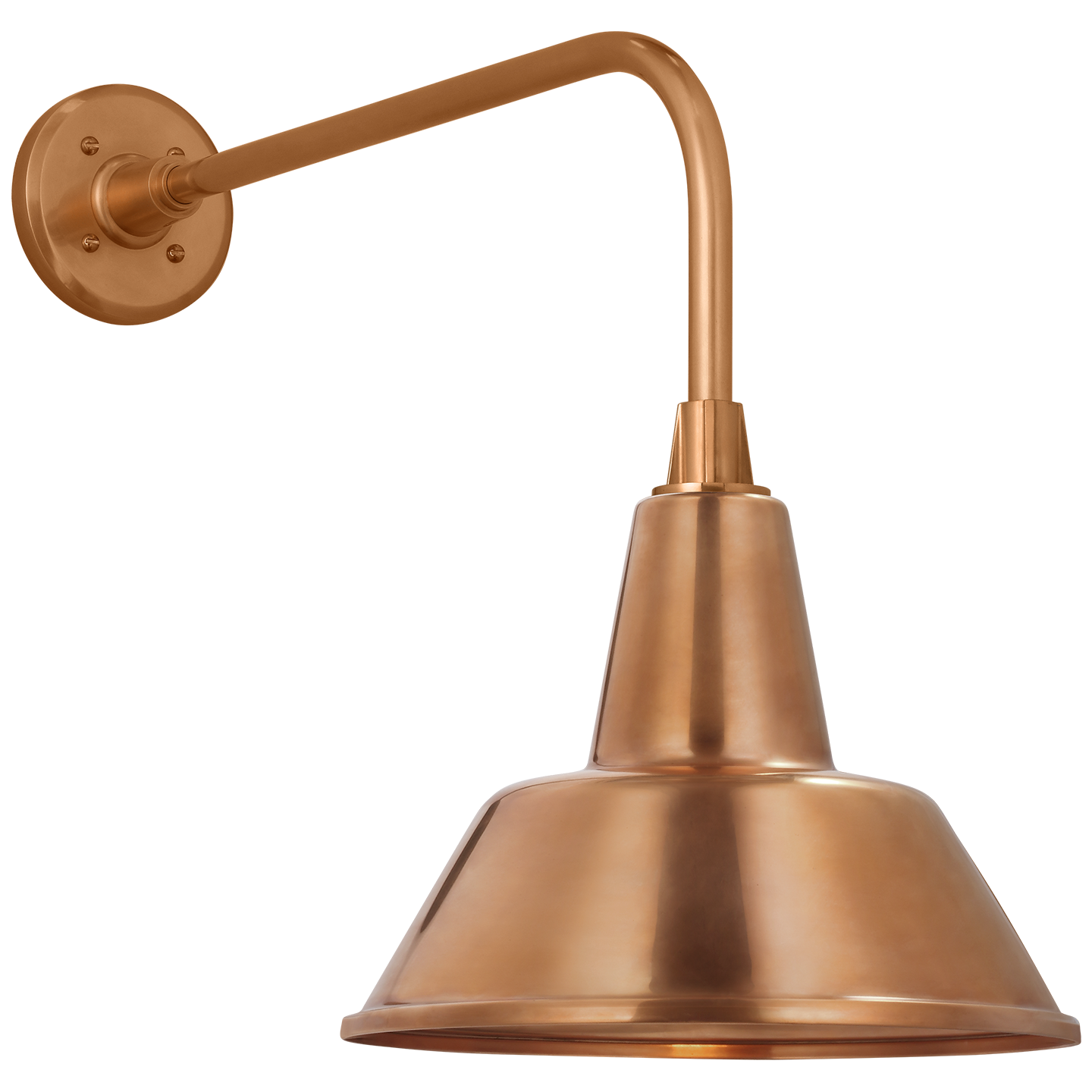 Academy 20" Rex Barn Light | Soft Copper | 12.5 | 12.5" Soft Copper Bowers Shade