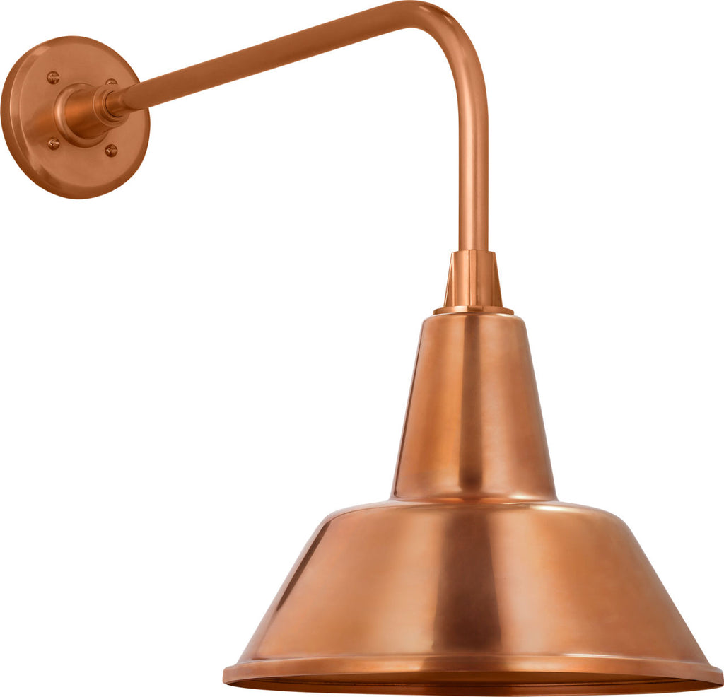 Academy 20" Rex Barn Light | Soft Copper | 12.5 | 12.5" Soft Copper Bowers Shade