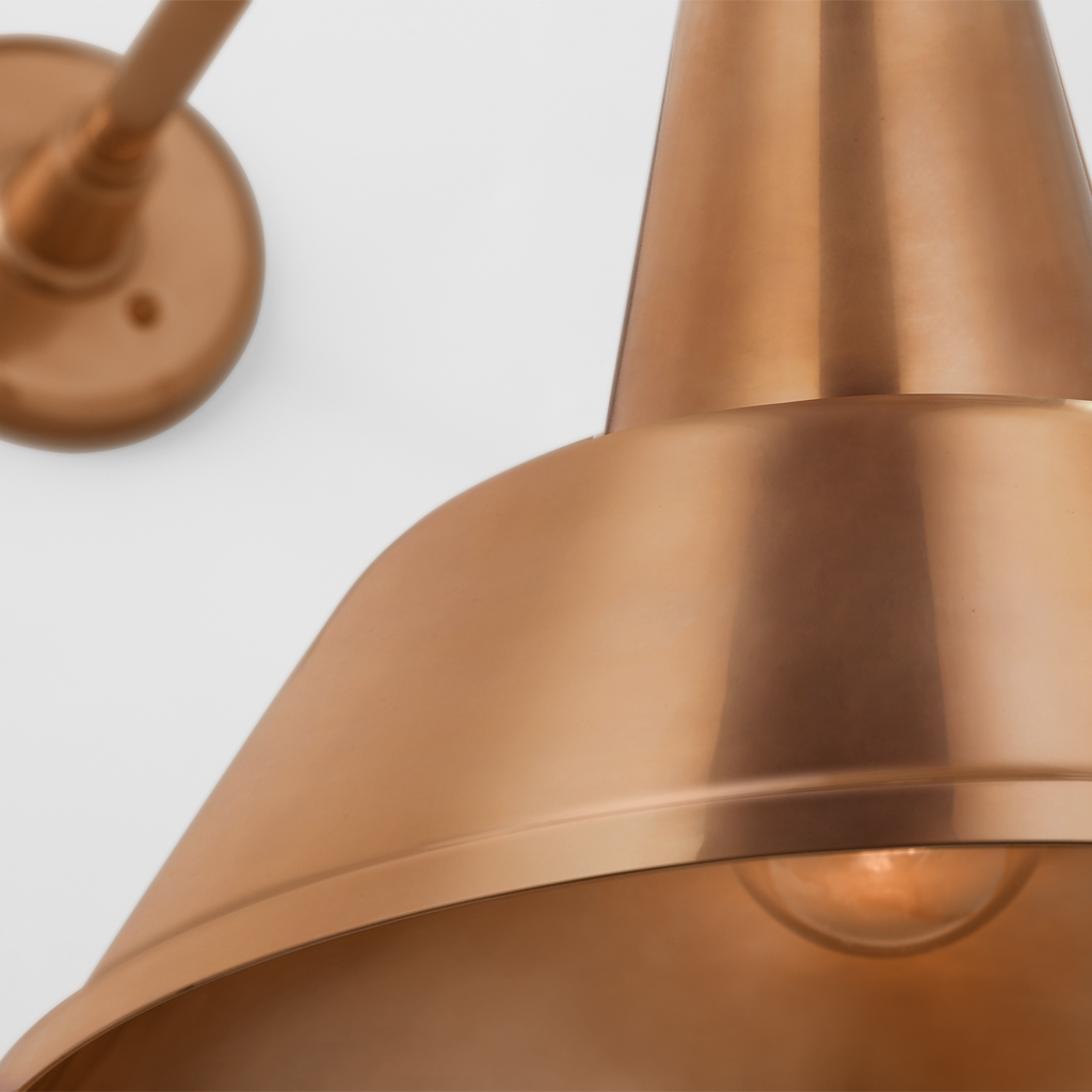 Academy 20" Rex Barn Light | Soft Copper | 12.5 | 12.5" Soft Copper Bowers Shade