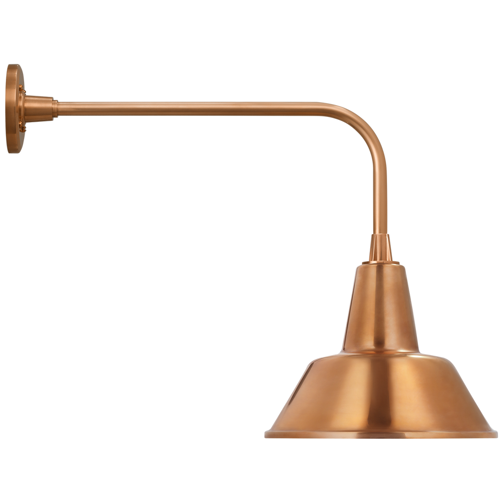 Academy 20" Rex Barn Light | Soft Copper | 12.5 | 12.5" Soft Copper Bowers Shade