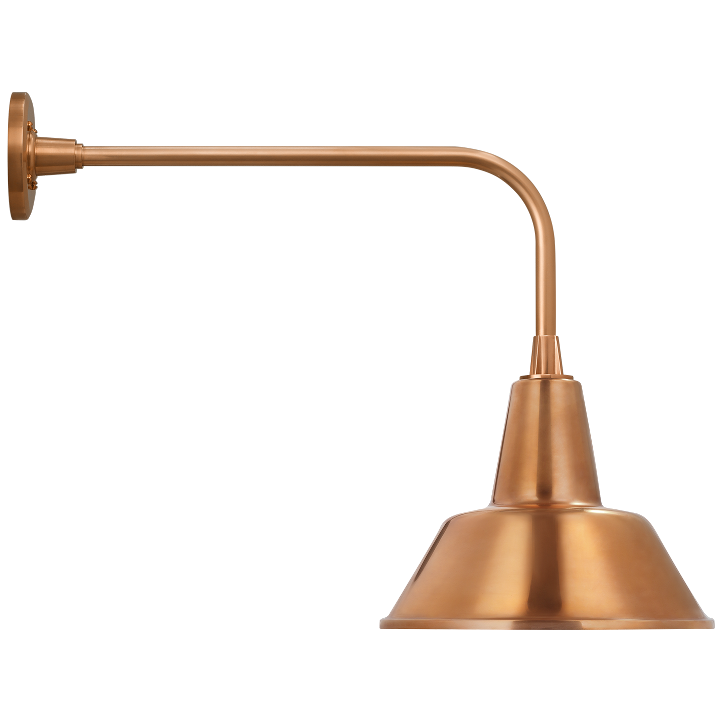 Academy 20" Rex Barn Light | Soft Copper | 12.5 | 12.5" Soft Copper Bowers Shade