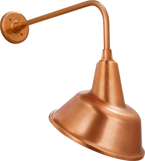 Academy 20" Rex Barn Light | Soft Copper | 12.5 | 12.5" Soft Copper Tilted Bowers Shade