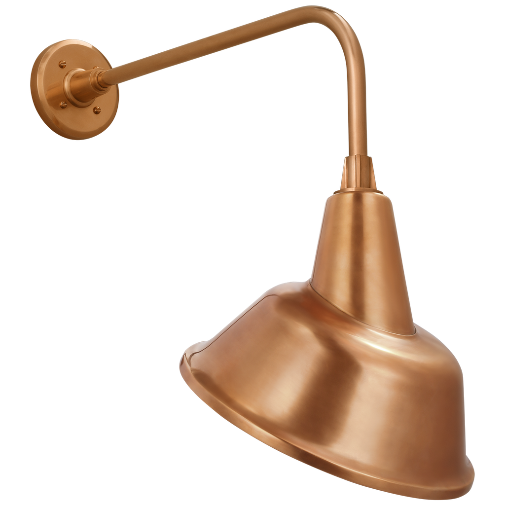 Academy 20" Rex Barn Light | Soft Copper | 12.5 | 12.5" Soft Copper Tilted Bowers Shade