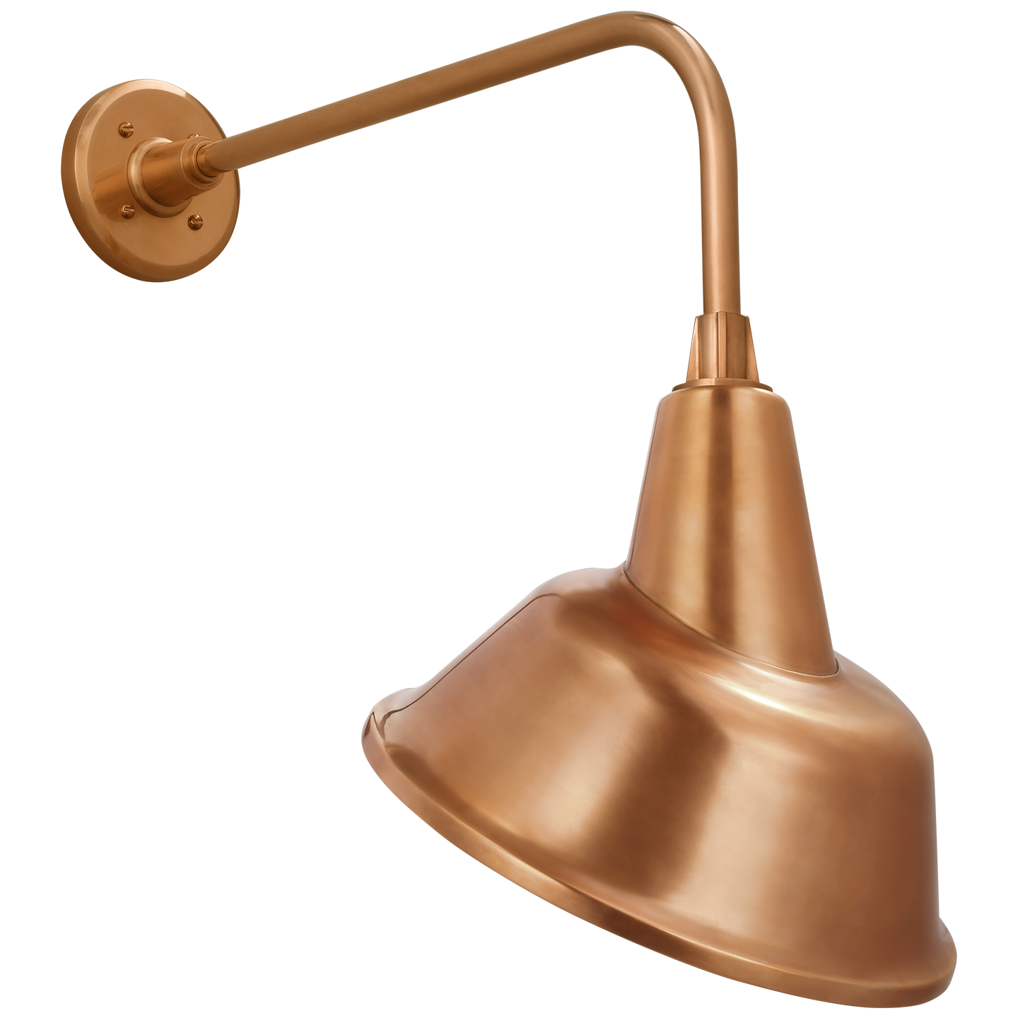 Academy 20" Rex Barn Light | Soft Copper | 12.5 | 12.5" Soft Copper Tilted Bowers Shade
