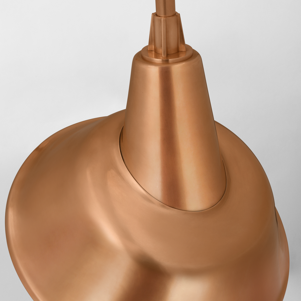 Academy 20" Rex Barn Light | Soft Copper | 12.5 | 12.5" Soft Copper Tilted Bowers Shade