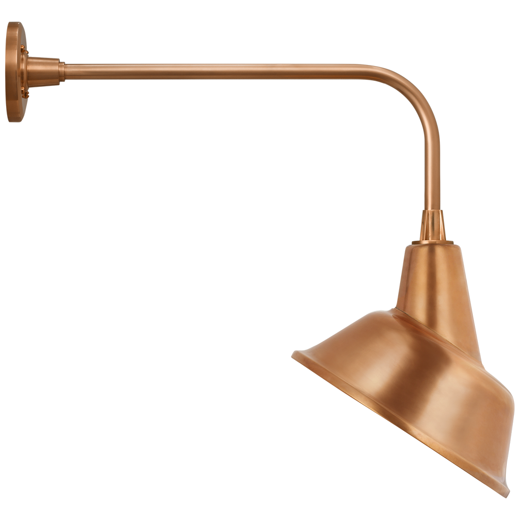Academy 20" Rex Barn Light | Soft Copper | 12.5 | 12.5" Soft Copper Tilted Bowers Shade