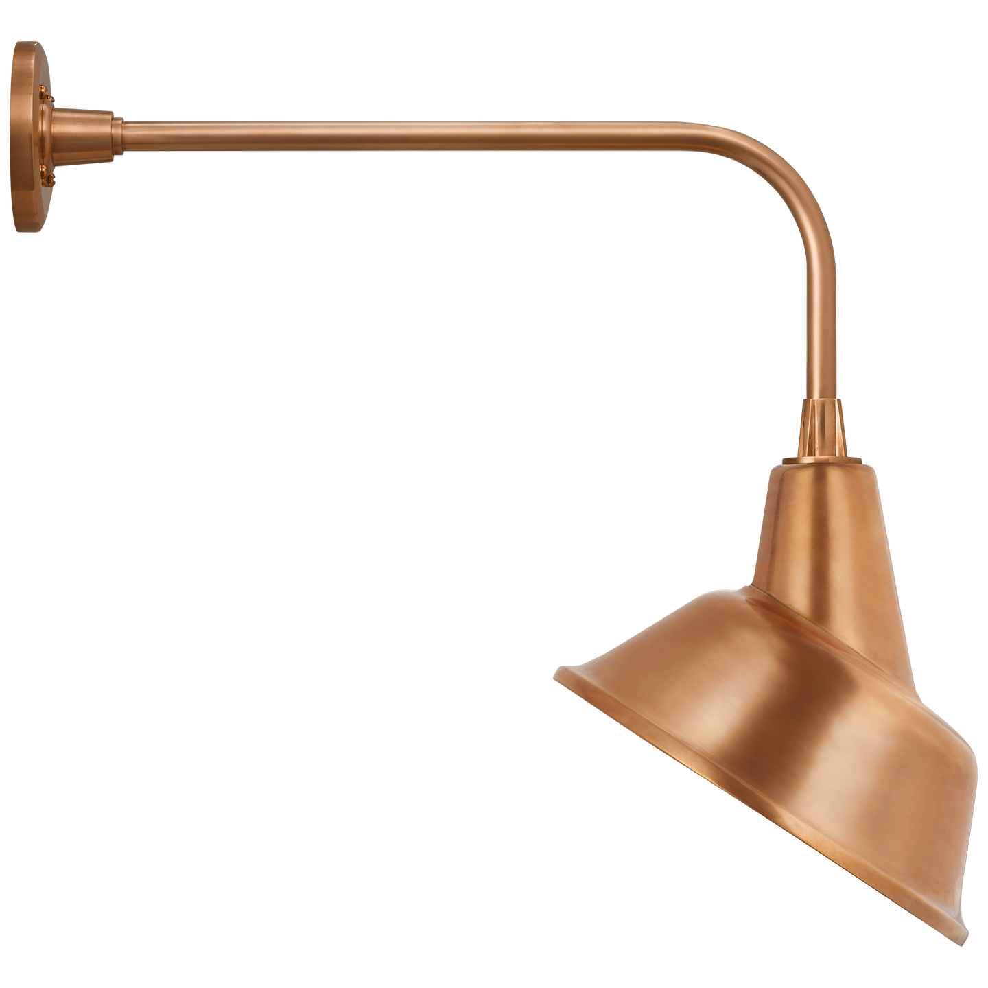 Academy 20" Rex Barn Light | Soft Copper | 12.5 | 12.5" Soft Copper Tilted Bowers Shade