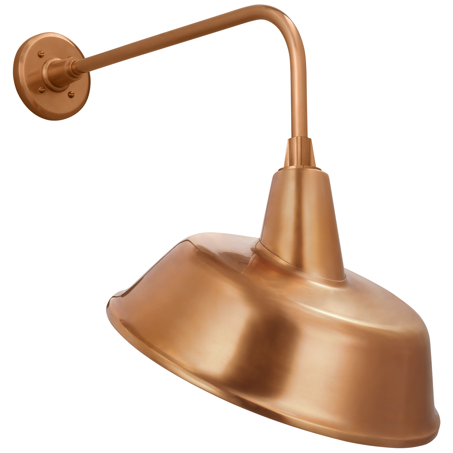 Academy 20" Rex Barn Light | Soft Copper | 16 | 16" Soft Copper Tilted Bowers Shade