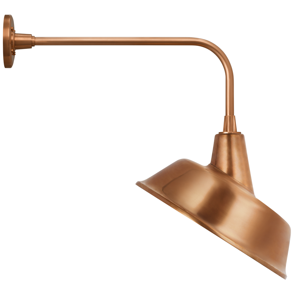 Academy 20" Rex Barn Light | Soft Copper | 16 | 16" Soft Copper Tilted Bowers Shade