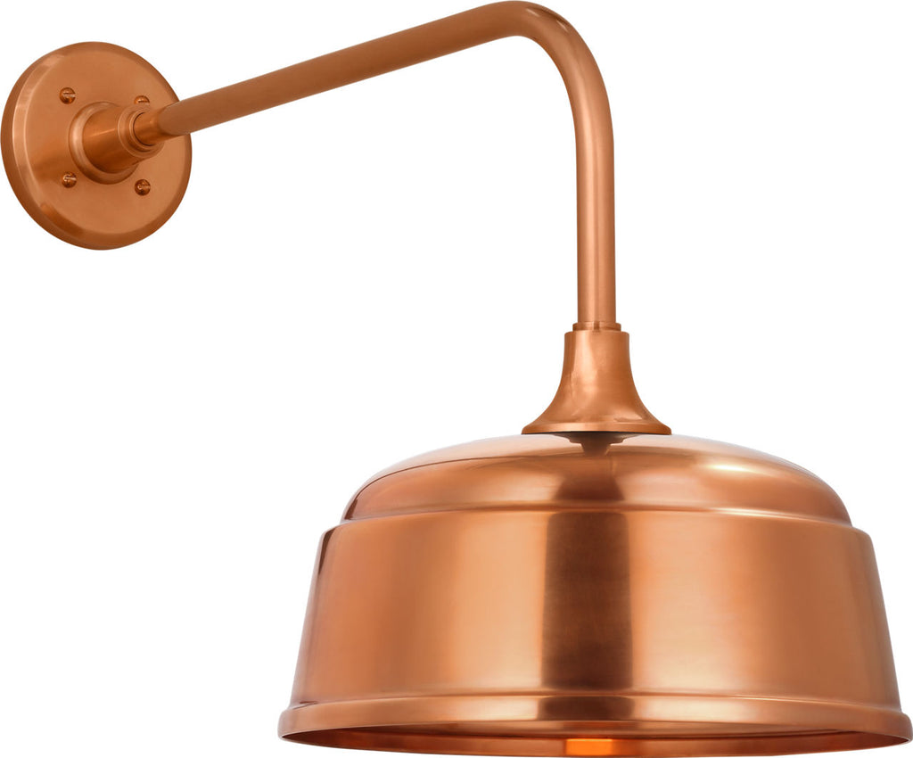 Academy 20" Rex Barn Light | Soft Copper | 12.5 | 12.5" Soft Copper Rockhouse Shade
