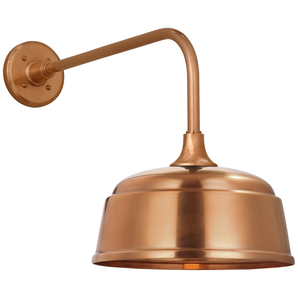 Academy 20" Rex Barn Light | Soft Copper | 12.5 | 12.5" Soft Copper Rockhouse Shade