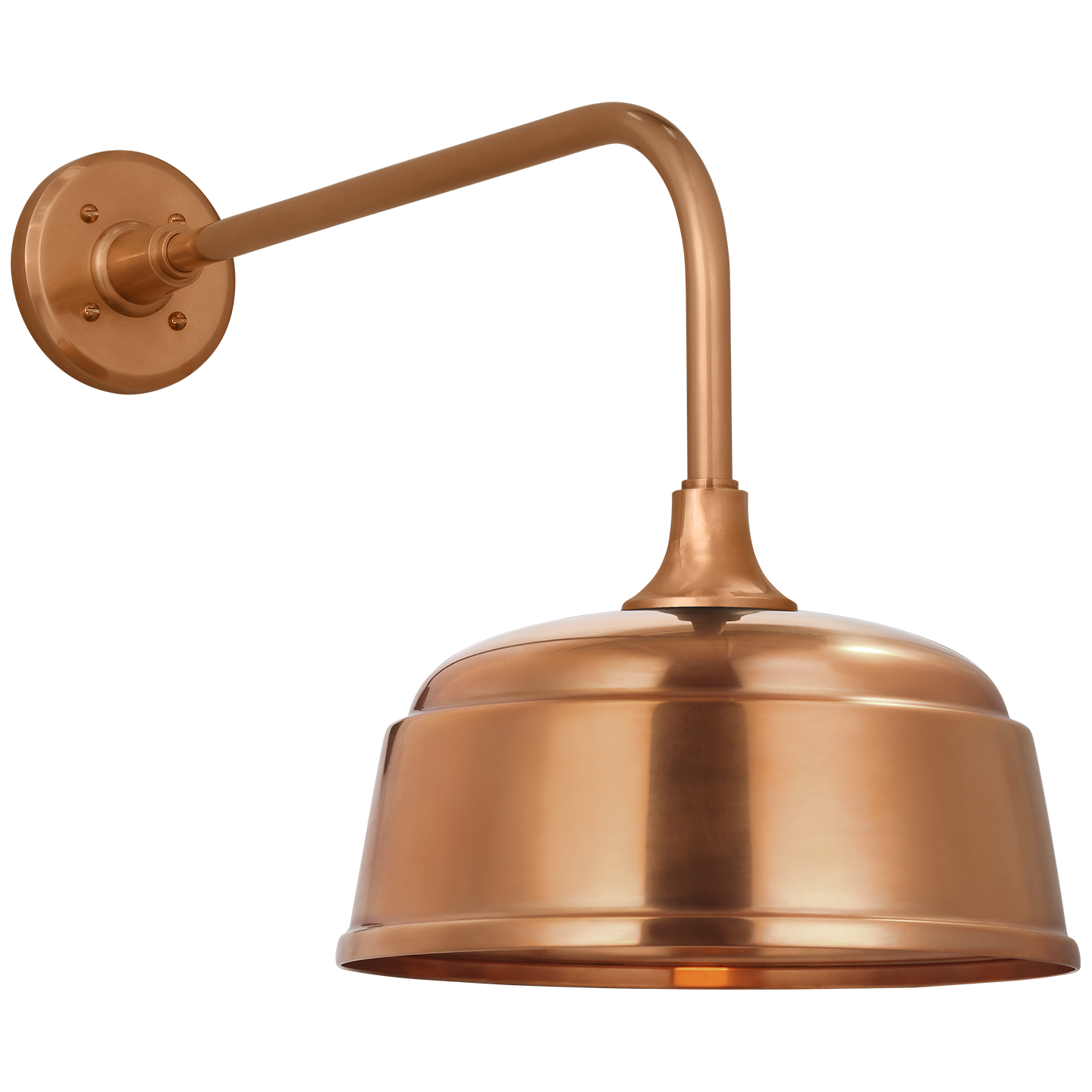 Academy 20" Rex Barn Light | Soft Copper | 12.5 | 12.5" Soft Copper Rockhouse Shade