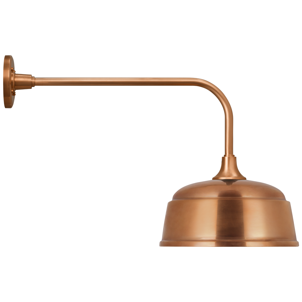 Academy 20" Rex Barn Light | Soft Copper | 12.5 | 12.5" Soft Copper Rockhouse Shade
