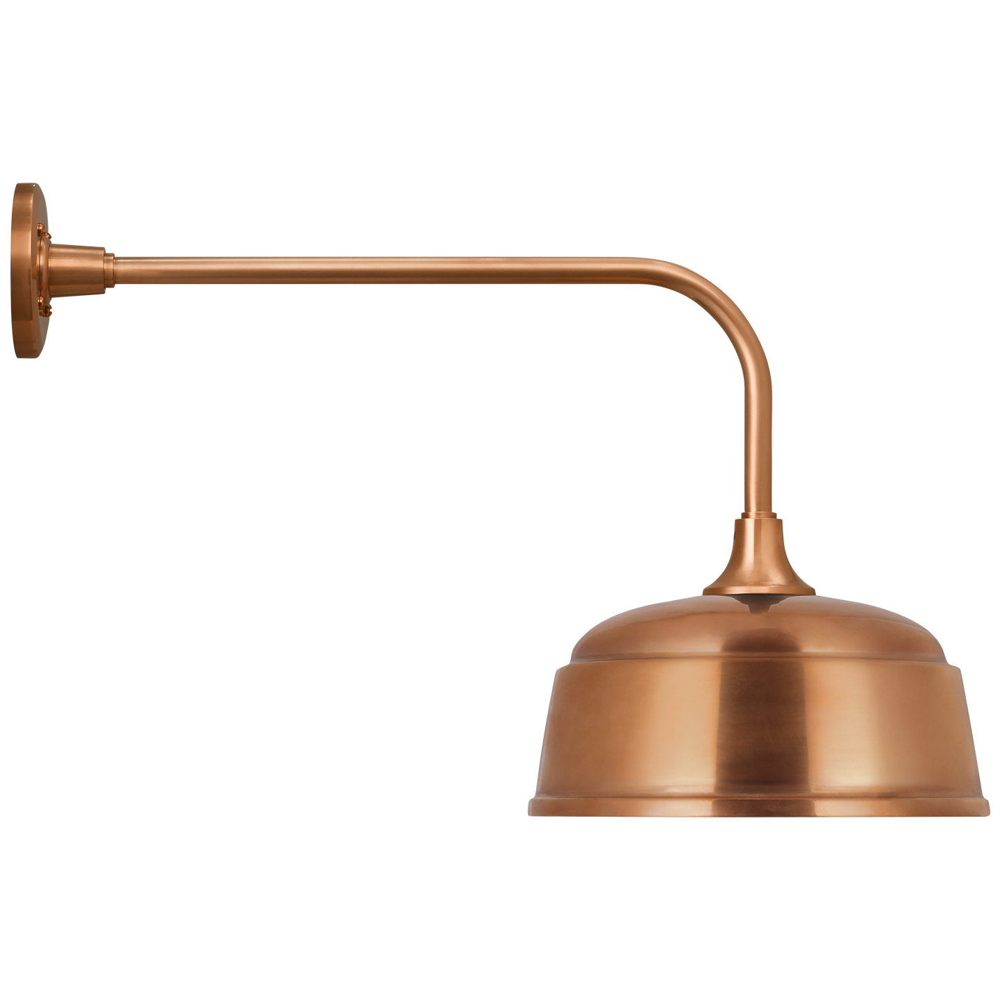 Academy 20" Rex Barn Light | Soft Copper | 12.5 | 12.5" Soft Copper Rockhouse Shade