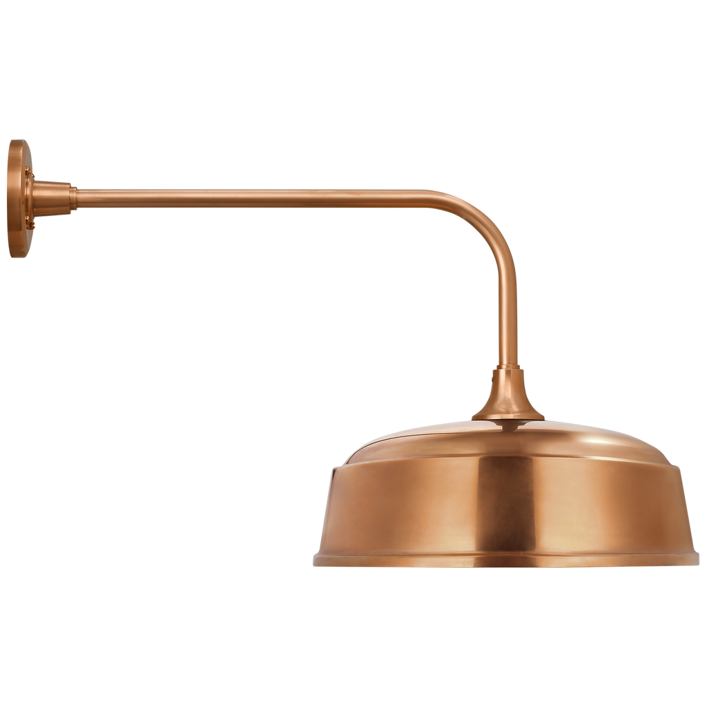 Academy 20" Rex Barn Light | Soft Copper | 16 | 16" Soft Copper Rockhouse Shade
