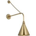 Academy 20" Anchored Rex Barn Light | Hand-Rubbed Antique Brass | 9 | 9" Hand-Rubbed Antique Brass Conical Savannah Shade